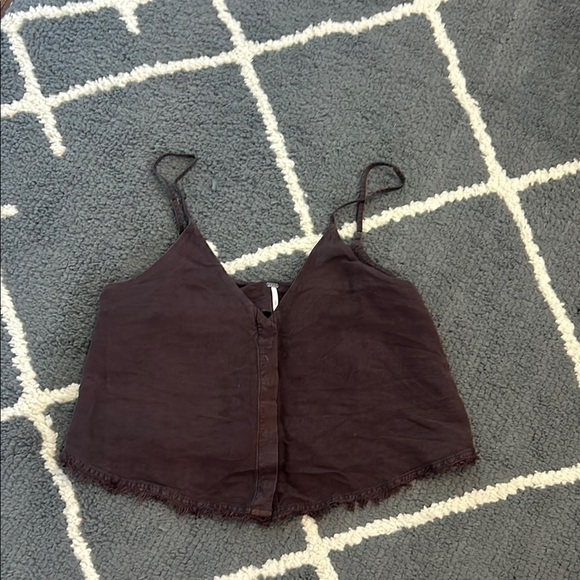 YFB Brown Linen Tank Top - Picture 1 of 7